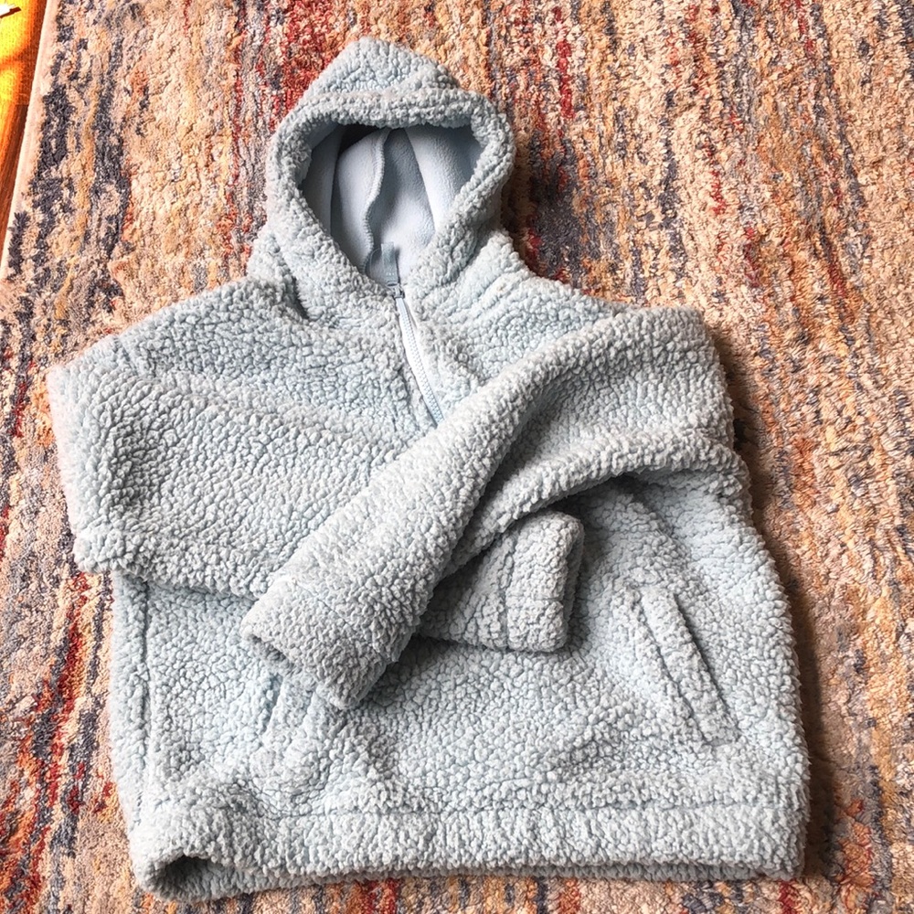 Mondetta Blue Fleece Jacket Cozy Warm Casual